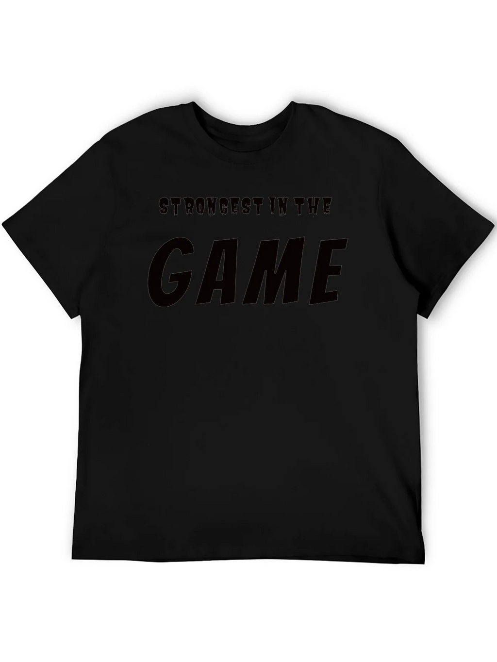 Strongest In The Game Black Graphic T-Shirt product image 3