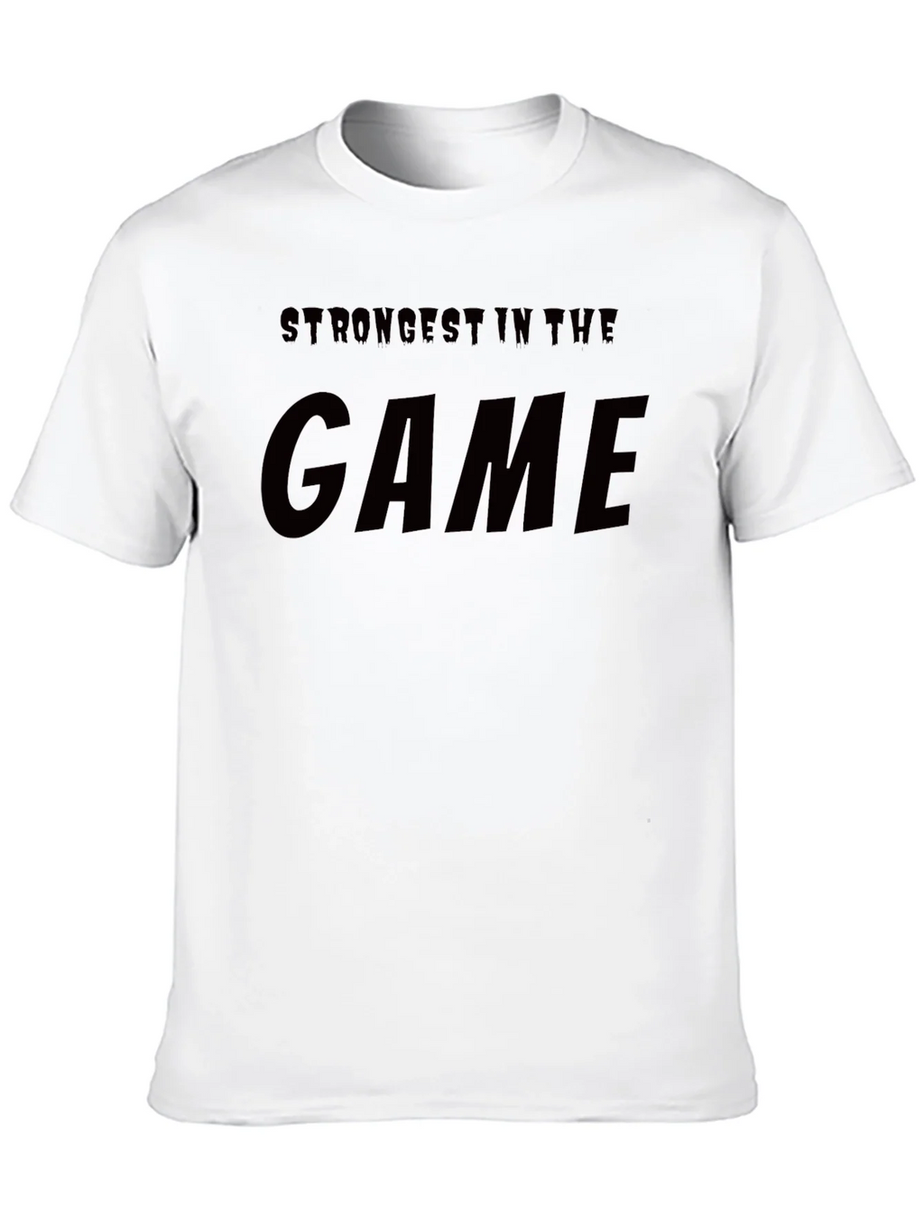 Strongest In The Game Black Graphic T-Shirt product image 4