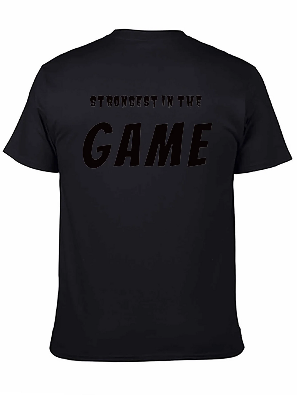 Strongest In The Game Black Graphic T-Shirt product image 2