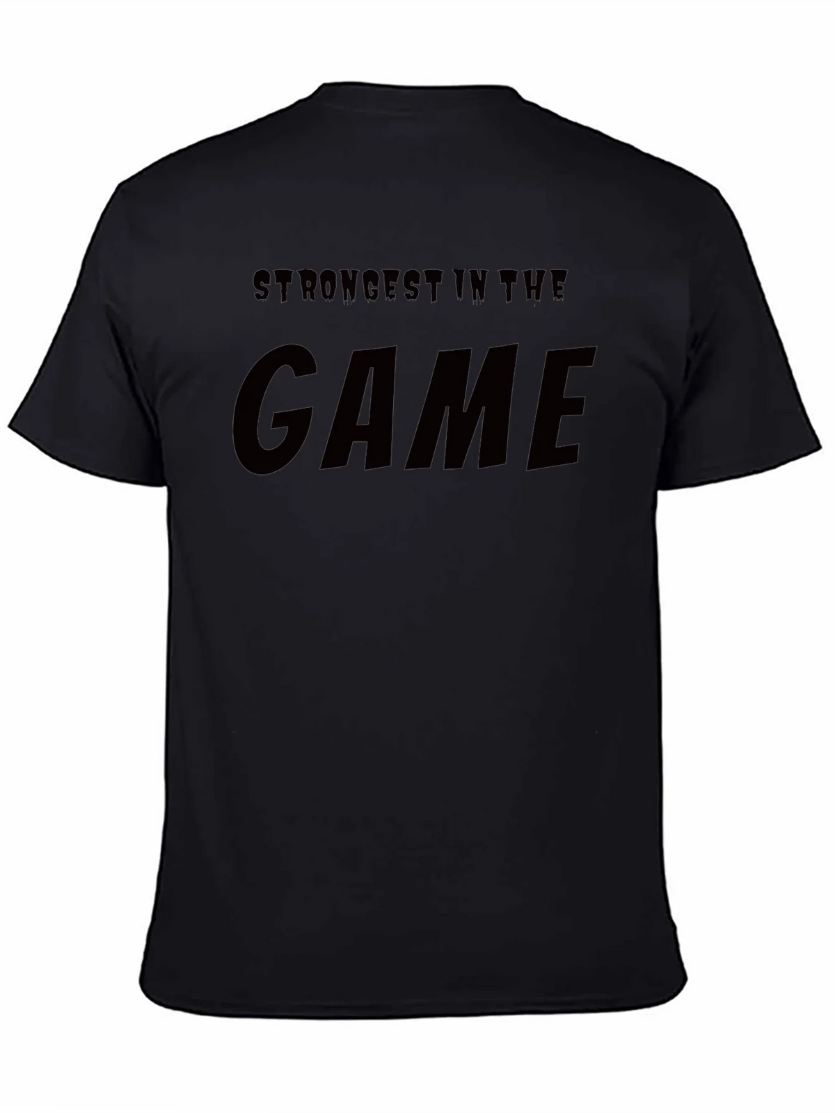 Strongest In The Game Black Graphic T-Shirt product image 2