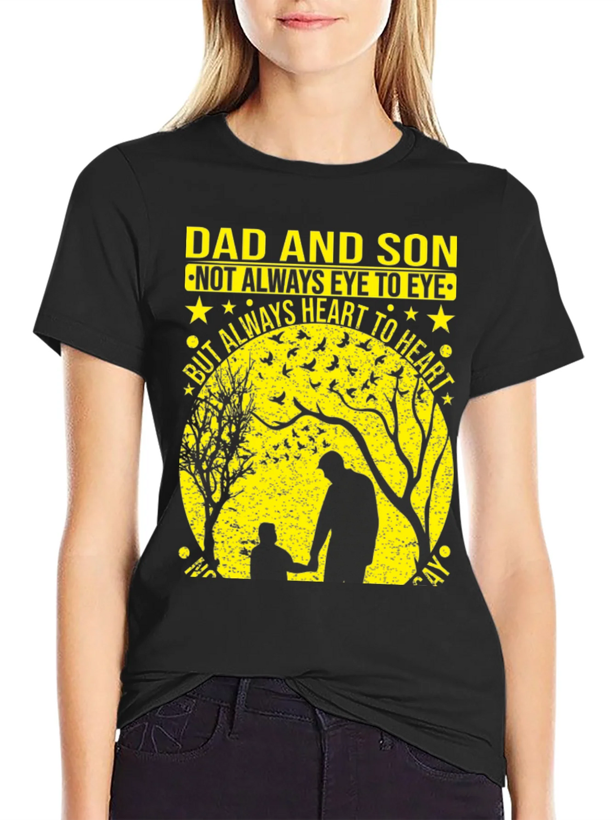 Dad and Son Heart to T-Shirt product image 2