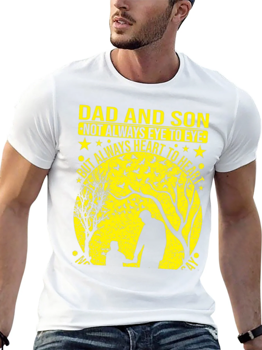 Dad and Son Heart to T-Shirt product image 12