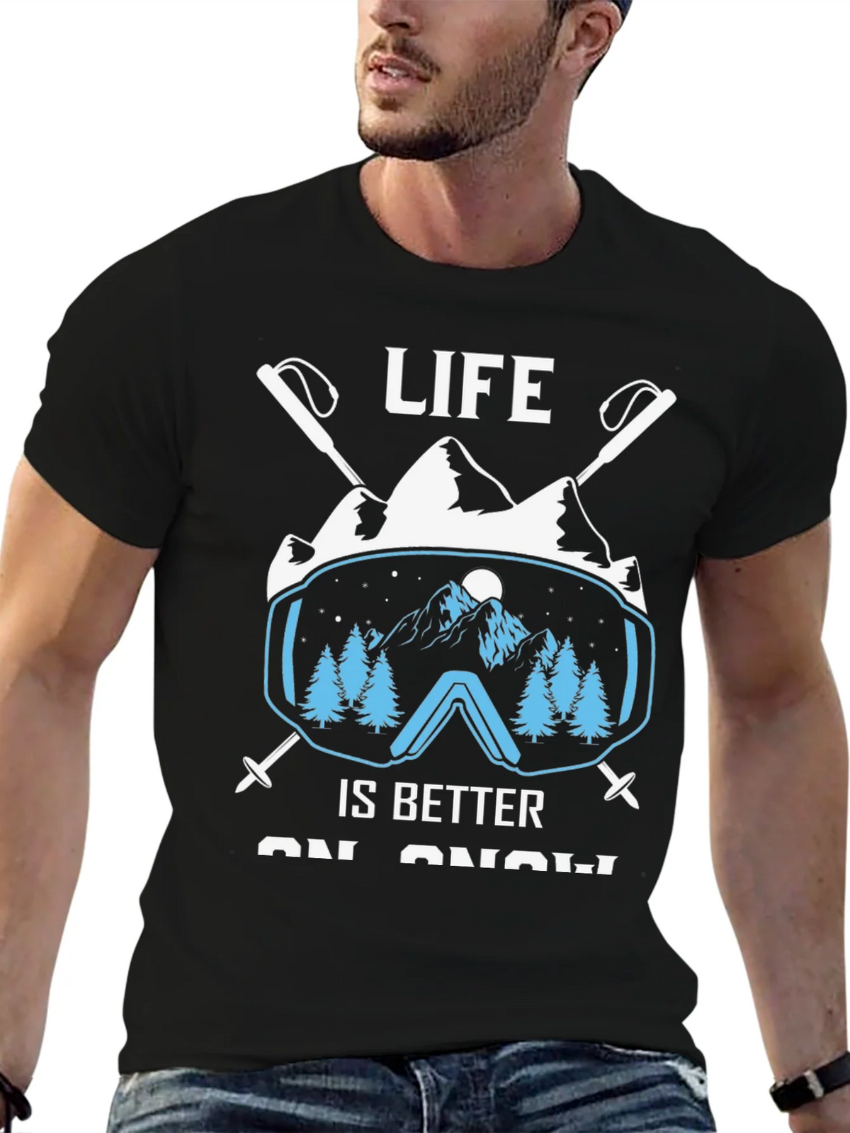 Life Is Better On Snow T-Shirt product image 5