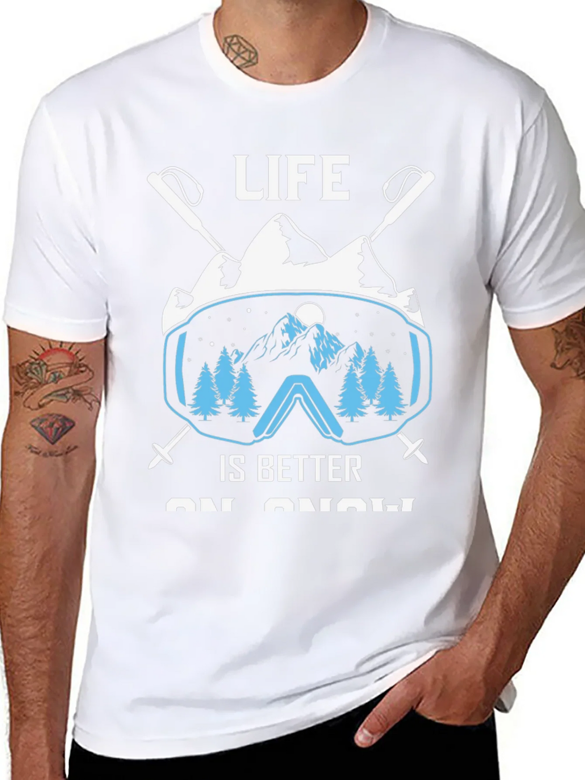 Life Is Better On Snow T-Shirt product image 6