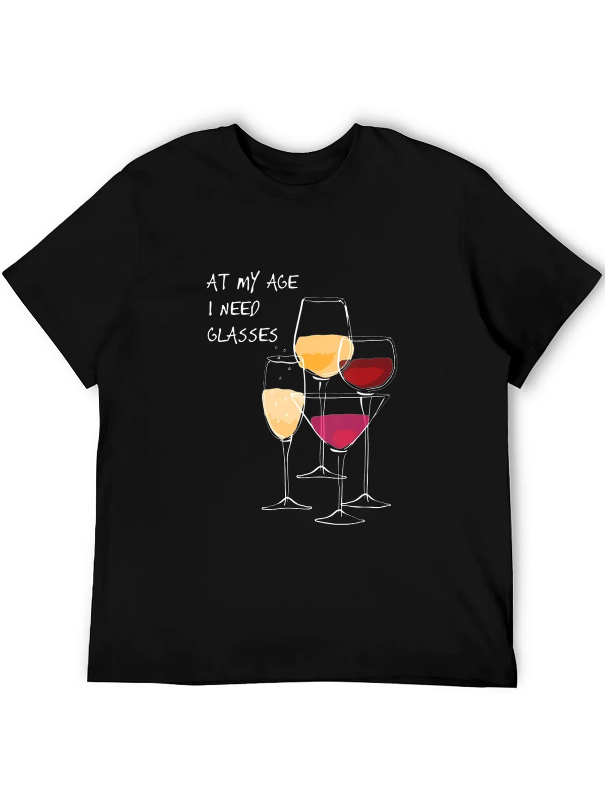 Wine Glasses Humor Graphic Tee product image 5