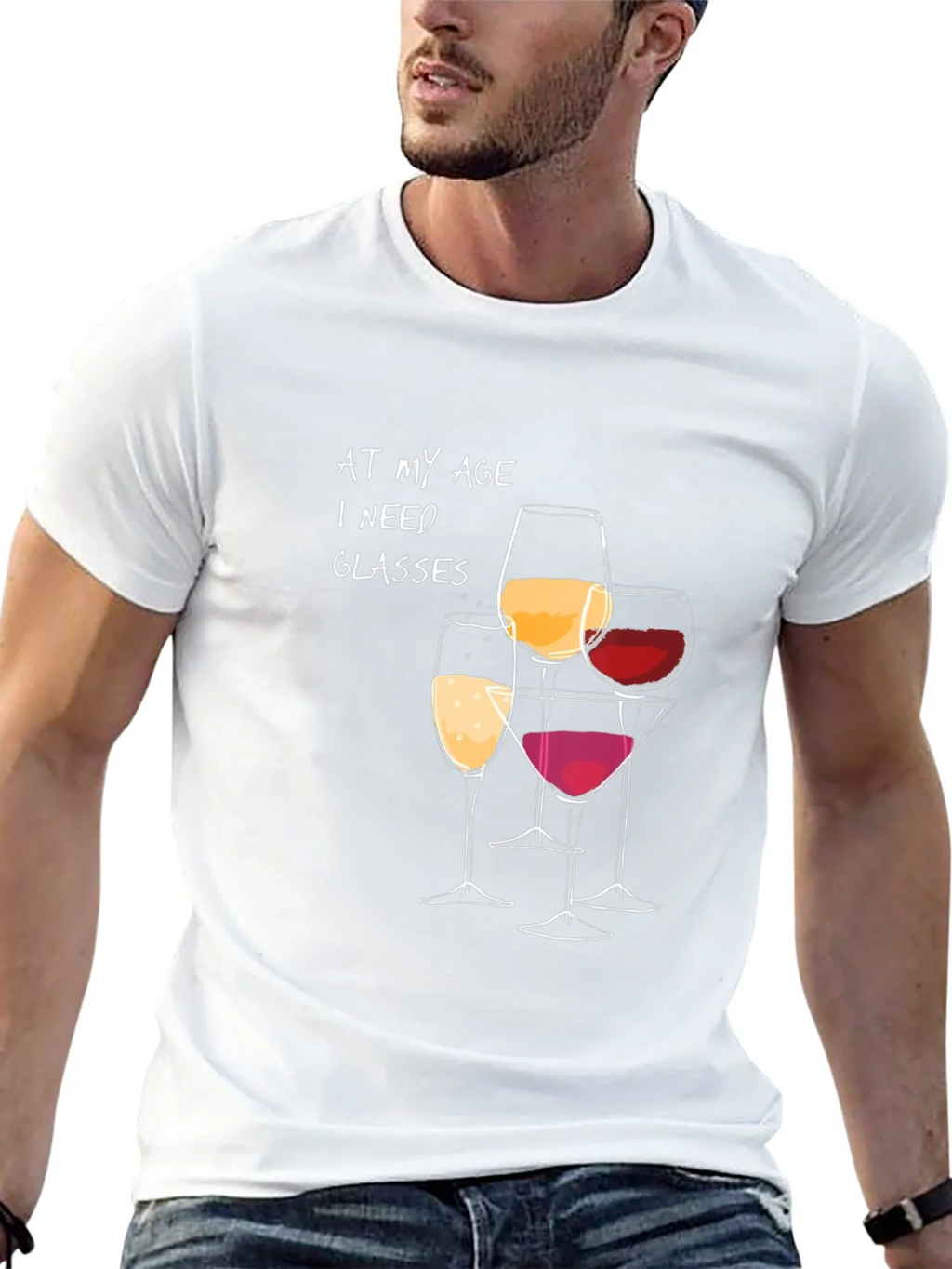 Wine Glasses Humor Graphic Tee product image 12
