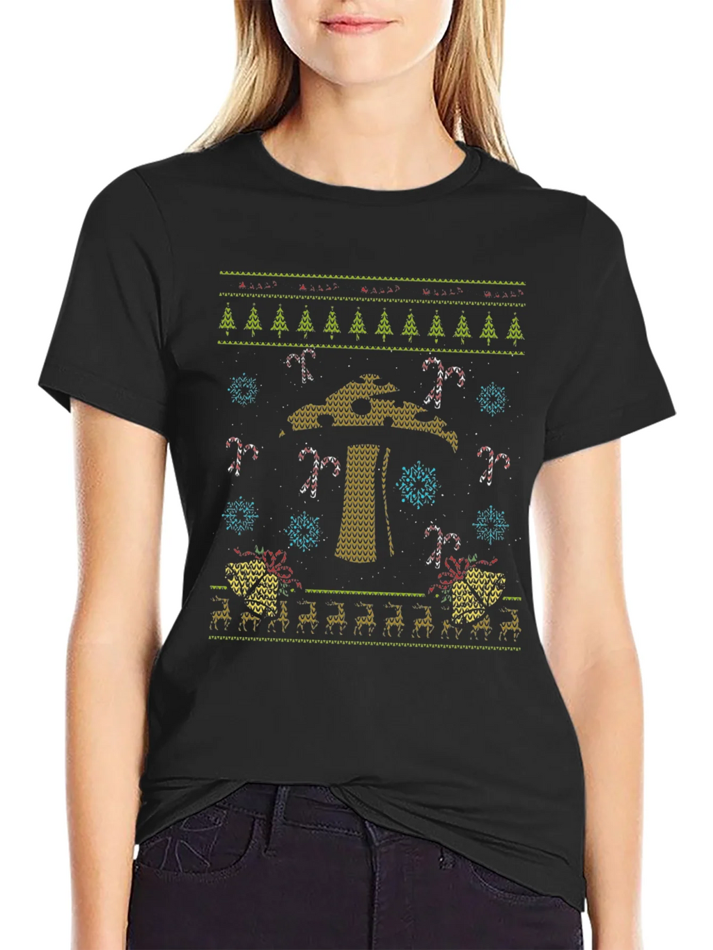 Ugly Christmas T-Shirt Palm Tree Holiday Party product image 2