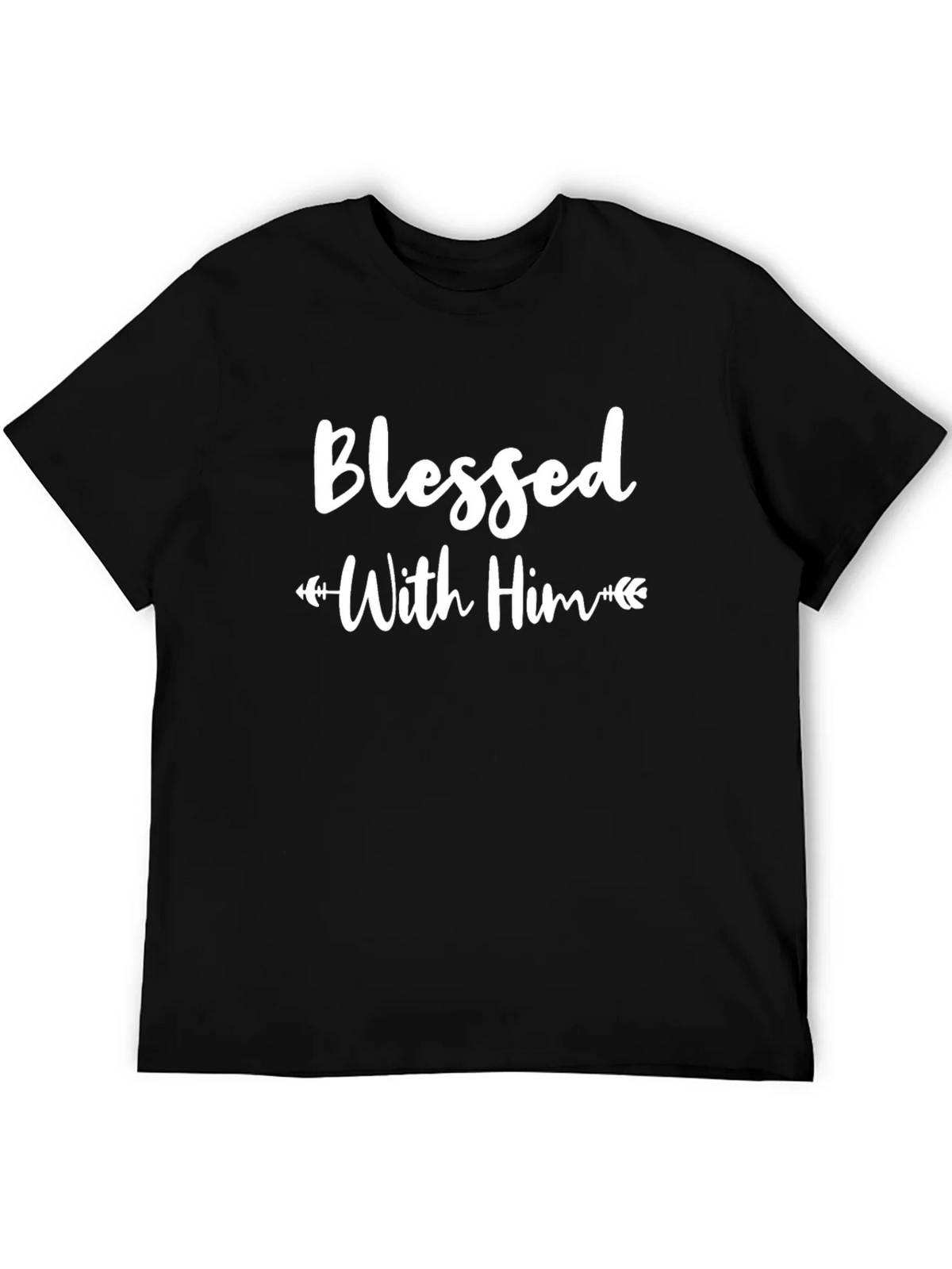 Blessed With Him Black T-Shirt product image 5
