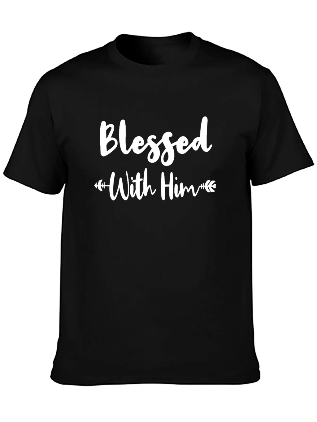 Blessed With Him Black T-Shirt product image 3