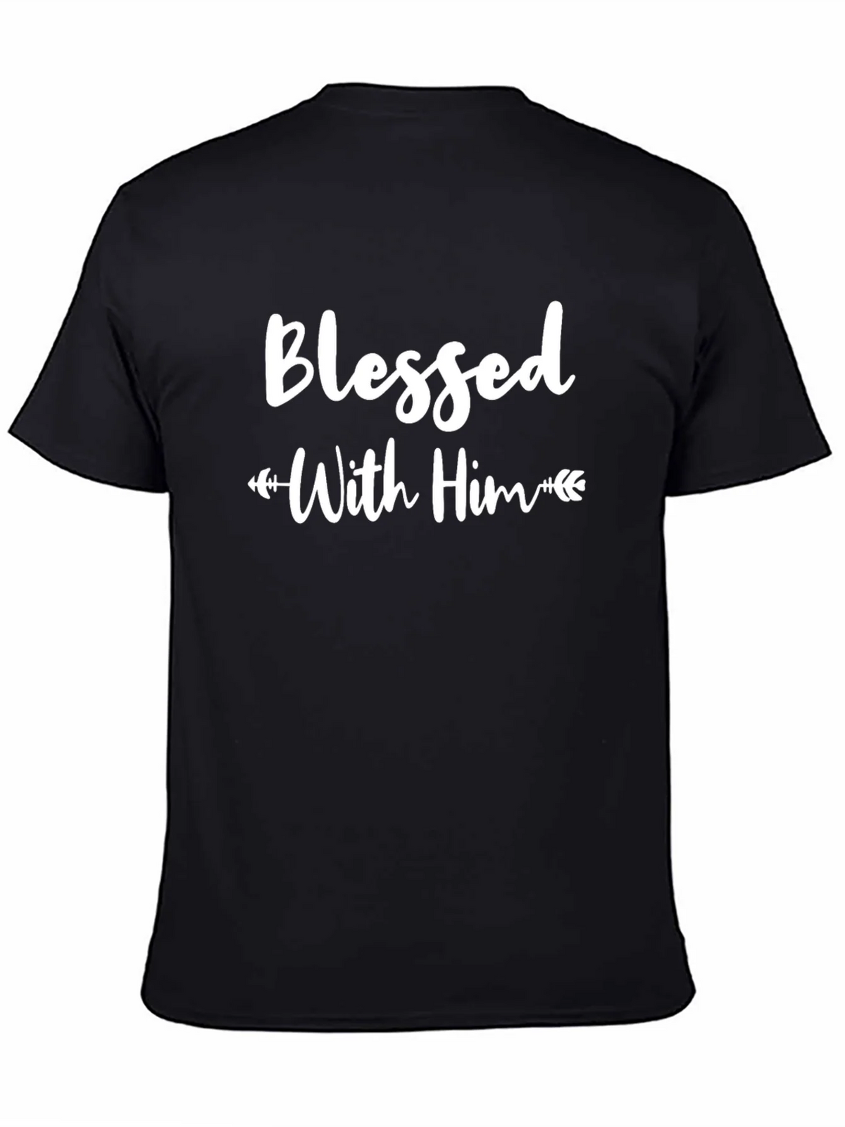 Blessed With Him Black T-Shirt product image 4