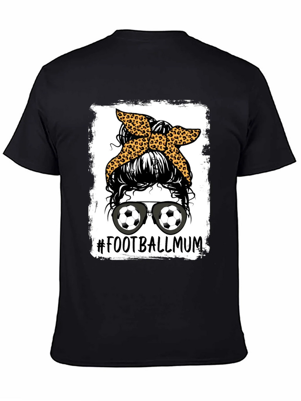Football Mum Graphic Tee - Messy Bun Design product image 3