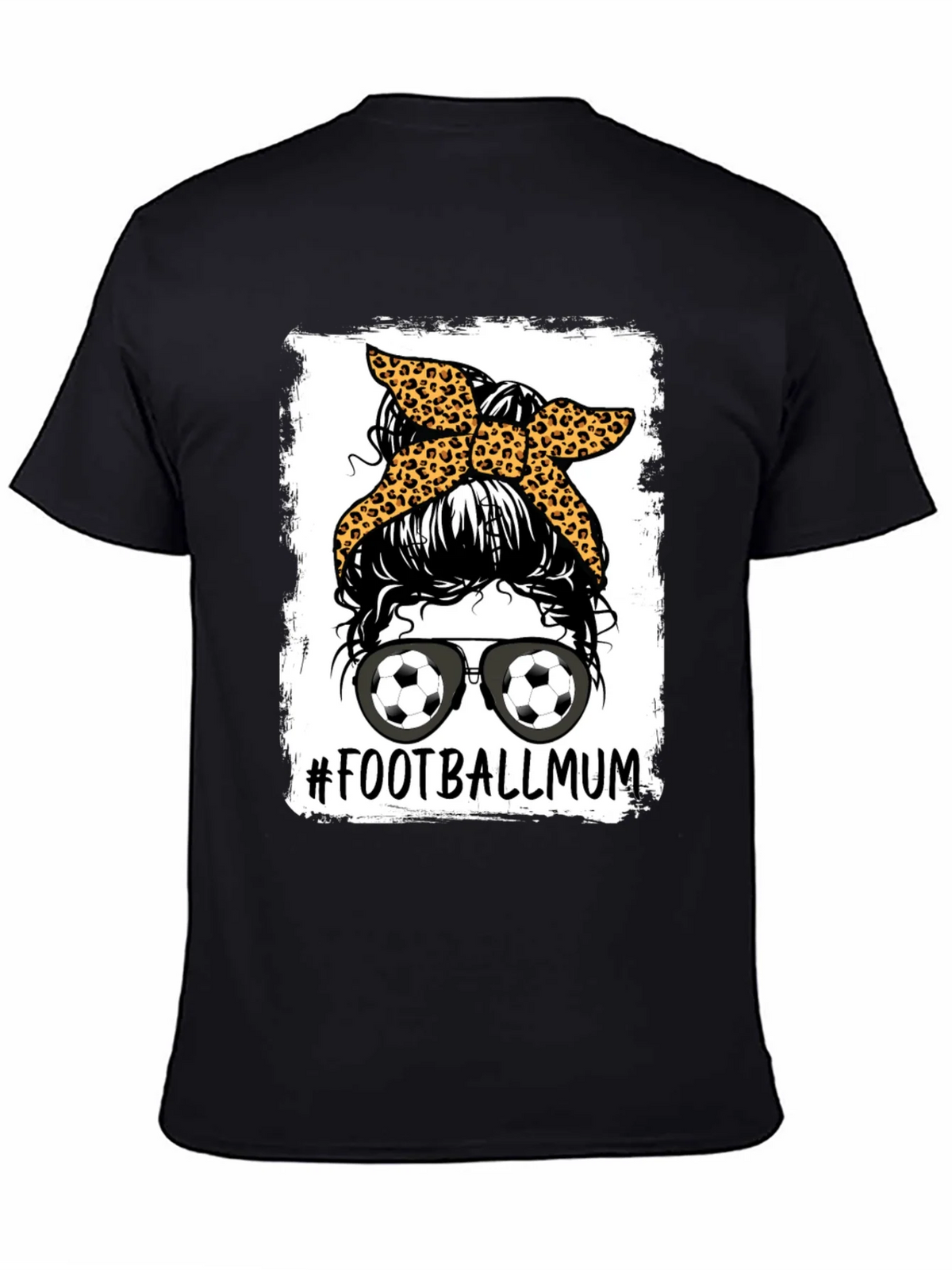 Football Mum Graphic Tee - Messy Bun Design product image 3