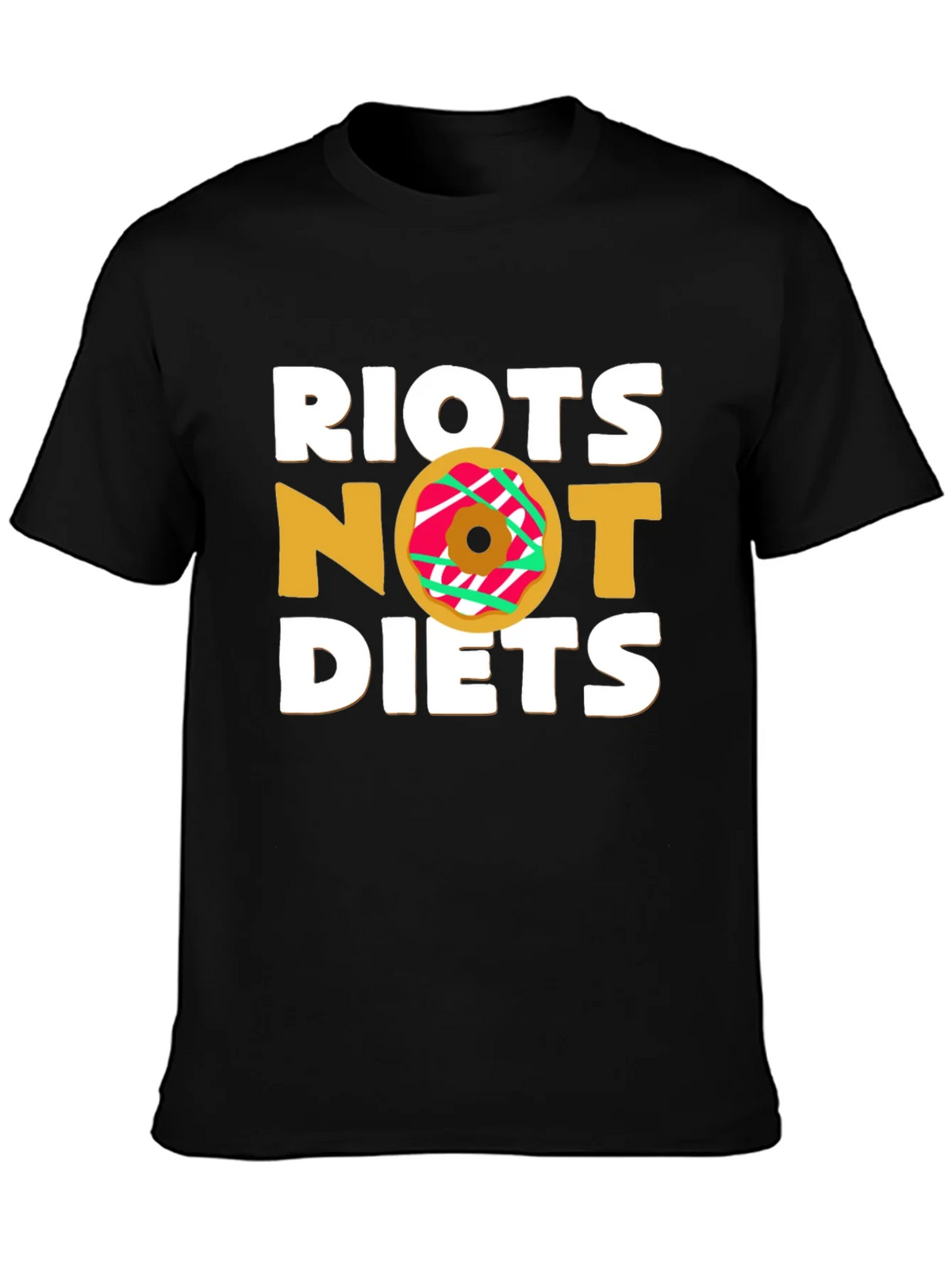 Riot Not Diets Donut T-Shirt - Funny & Unique Design product image 3