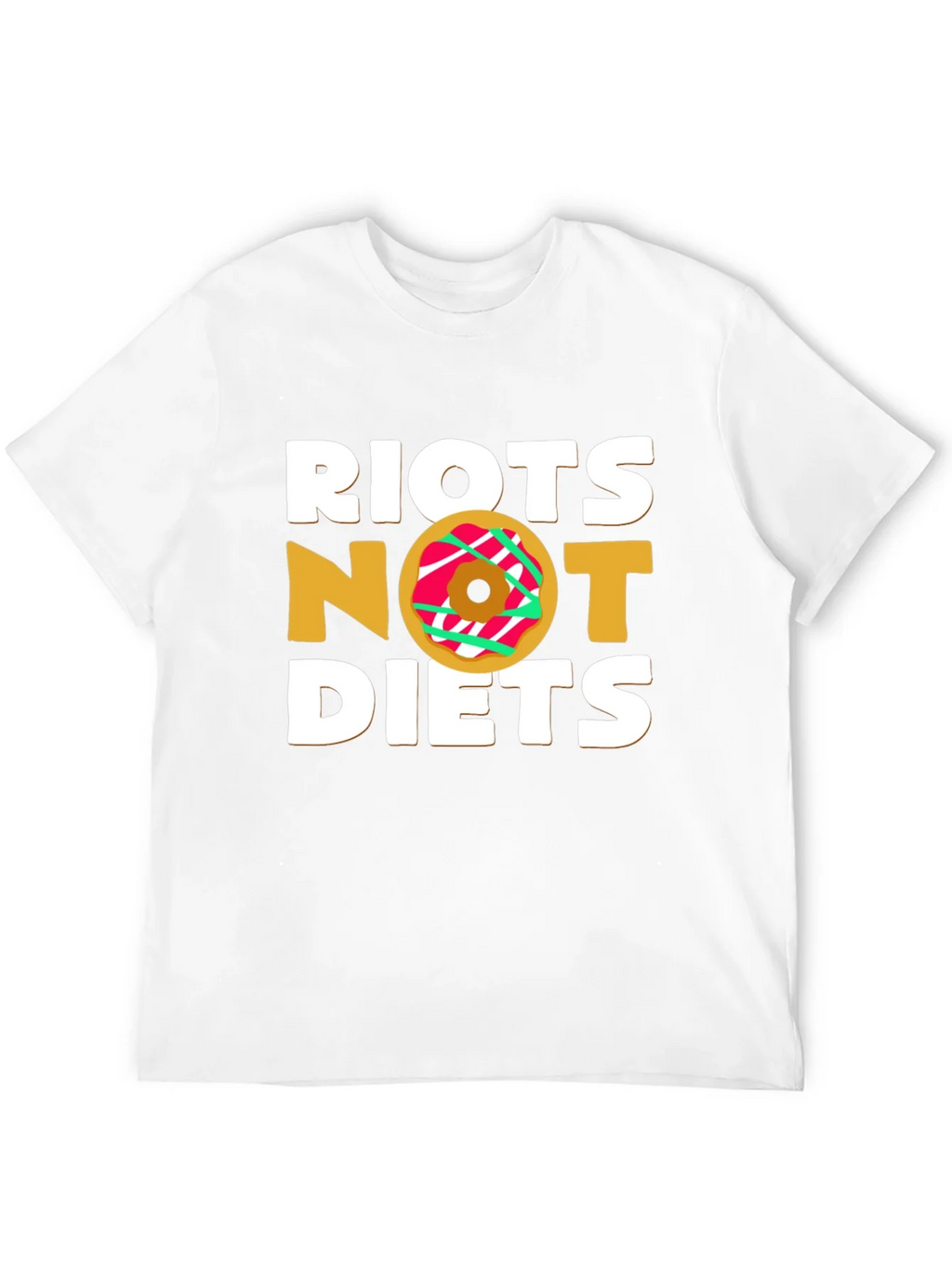 Riot Not Diets Donut T-Shirt - Funny & Unique Design product image 11