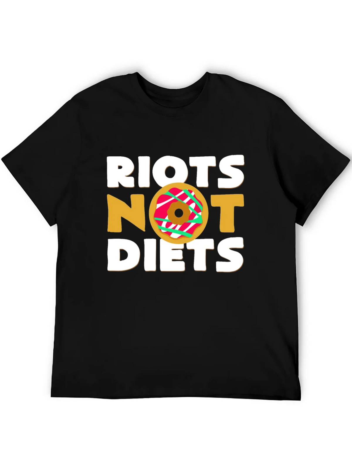 Riot Not Diets Donut T-Shirt - Funny & Unique Design product image 5