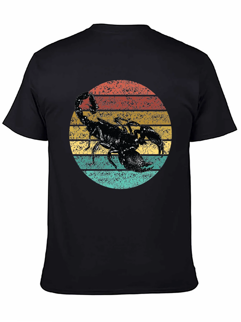 Retro Scorpion Graphic Tee - Black Cotton T-Shirt product image 4