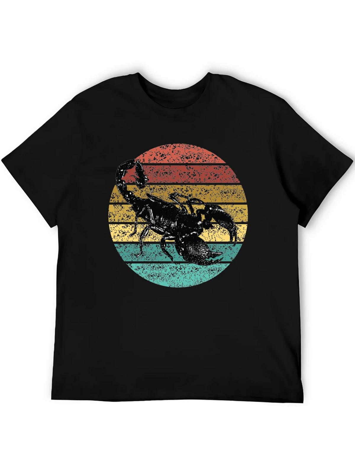 Retro Scorpion Graphic Tee - Black Cotton T-Shirt product image 5