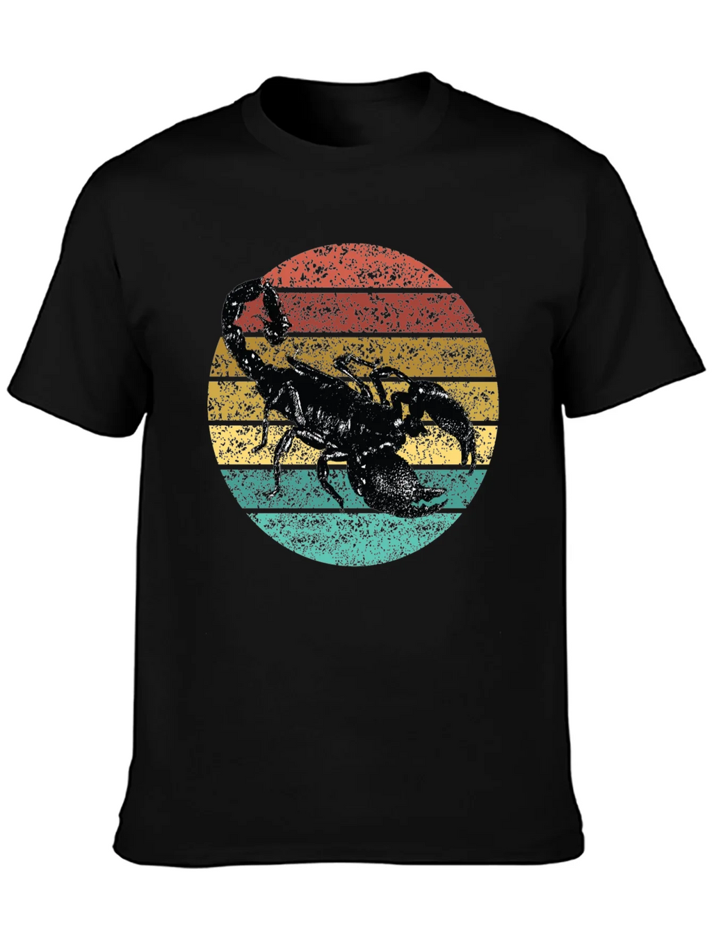 Retro Scorpion Graphic Tee - Black Cotton T-Shirt product image 3