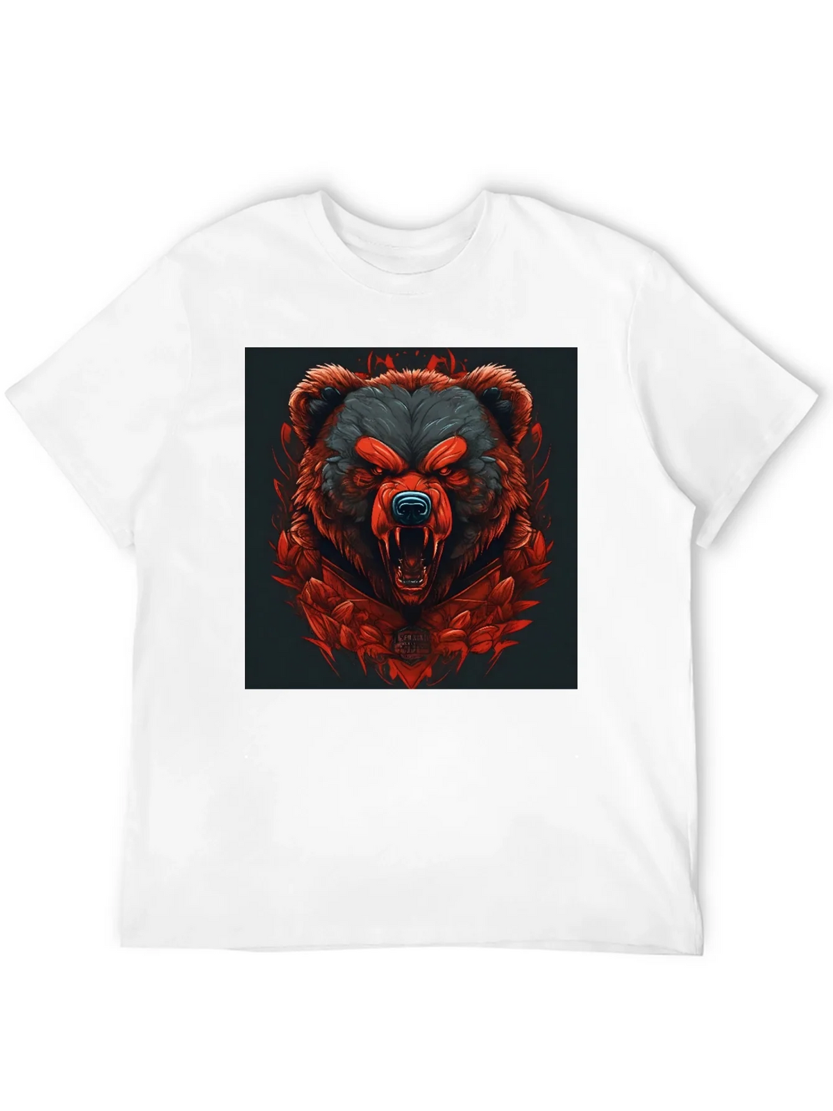 Raging Bear Graphic Tee - Black Cotton T-Shirt product image 11