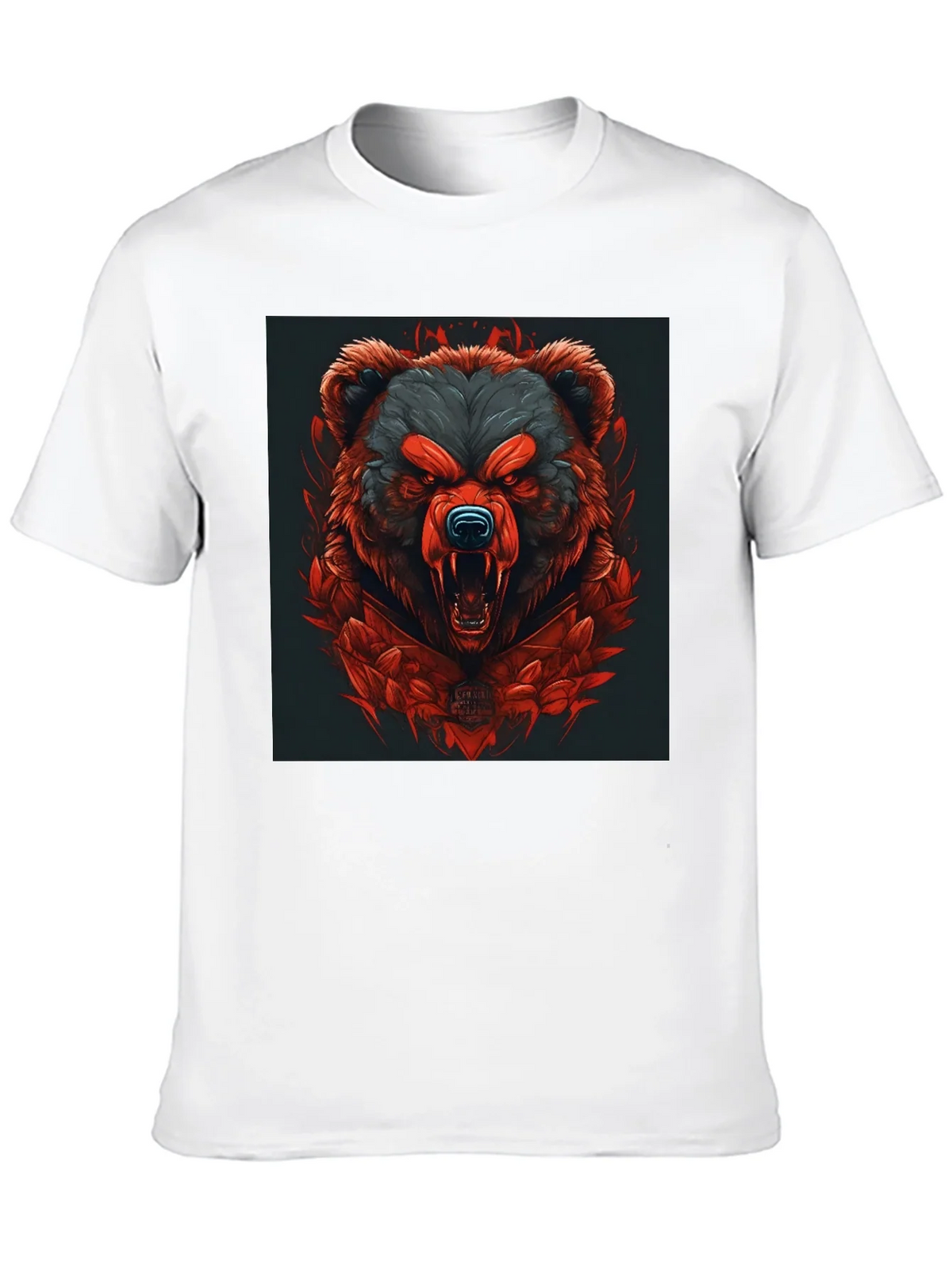 Raging Bear Graphic Tee - Black Cotton T-Shirt product image 9