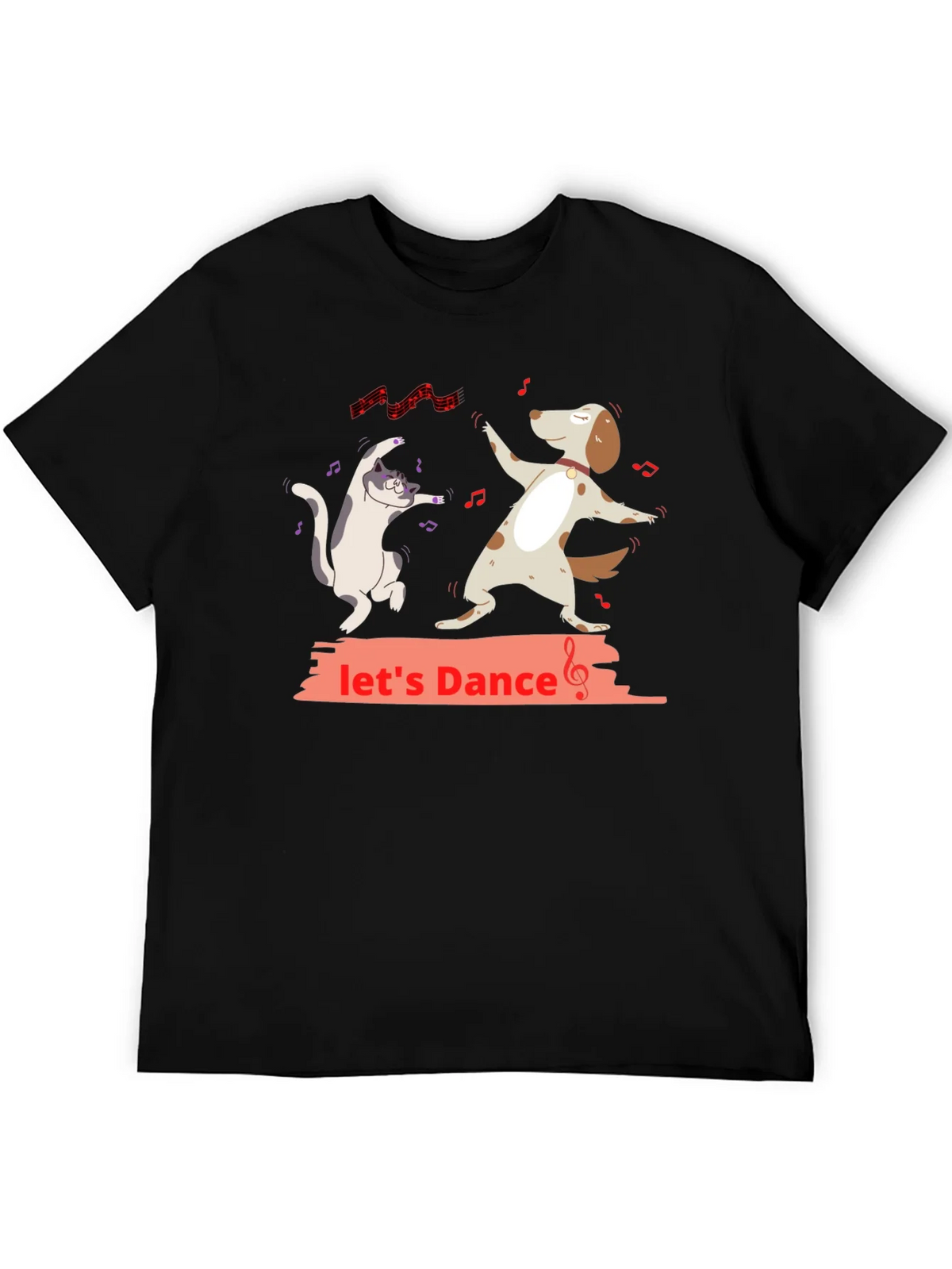 Lets Dance Dog & Cat Graphic T-Shirt product image 4