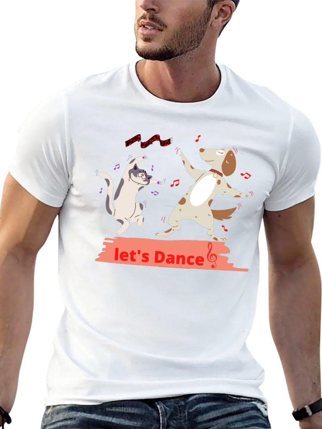Lets Dance Dog & Cat Graphic T-Shirt product image 10