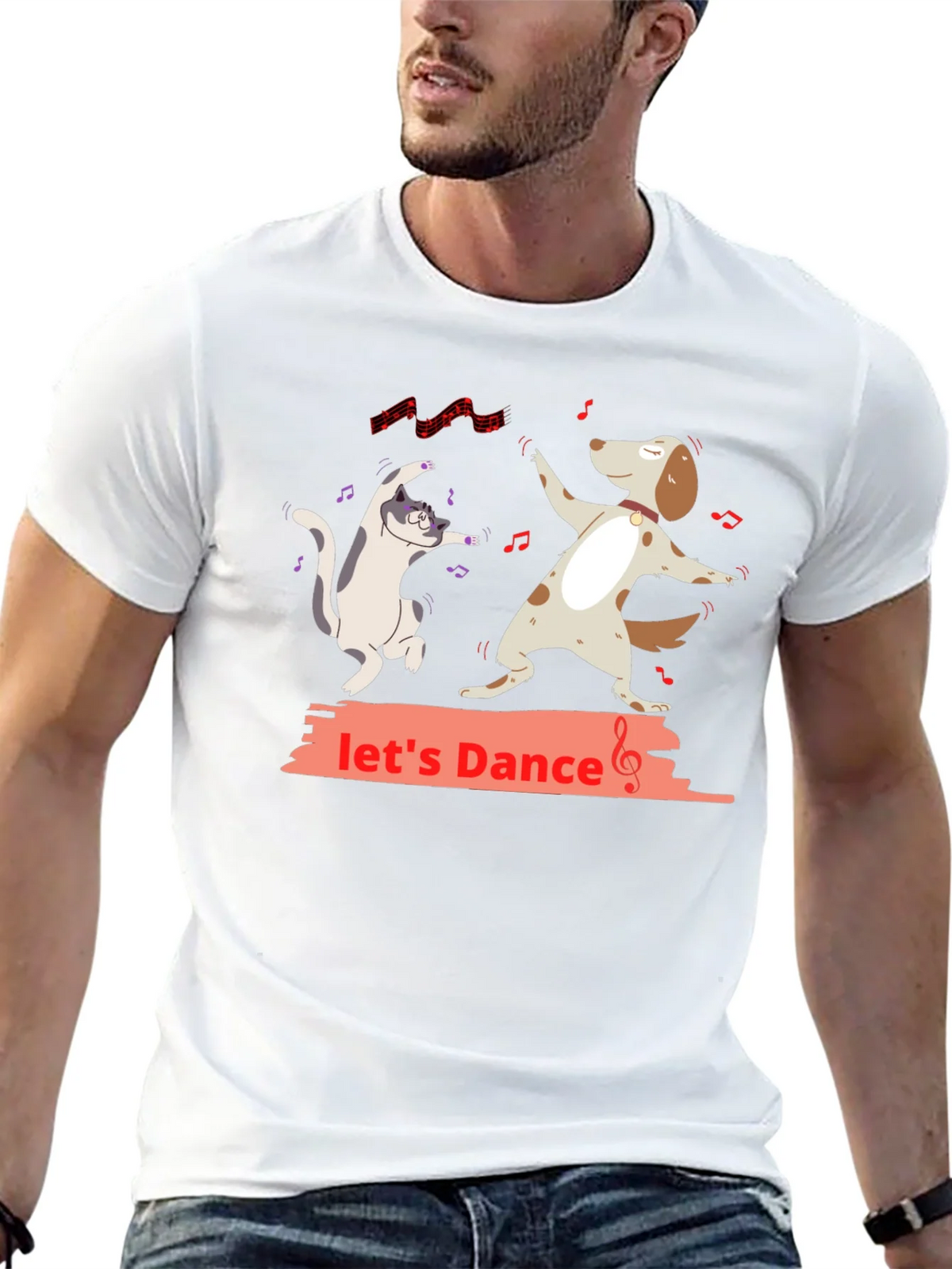Lets Dance Dog & Cat Graphic T-Shirt product image 10