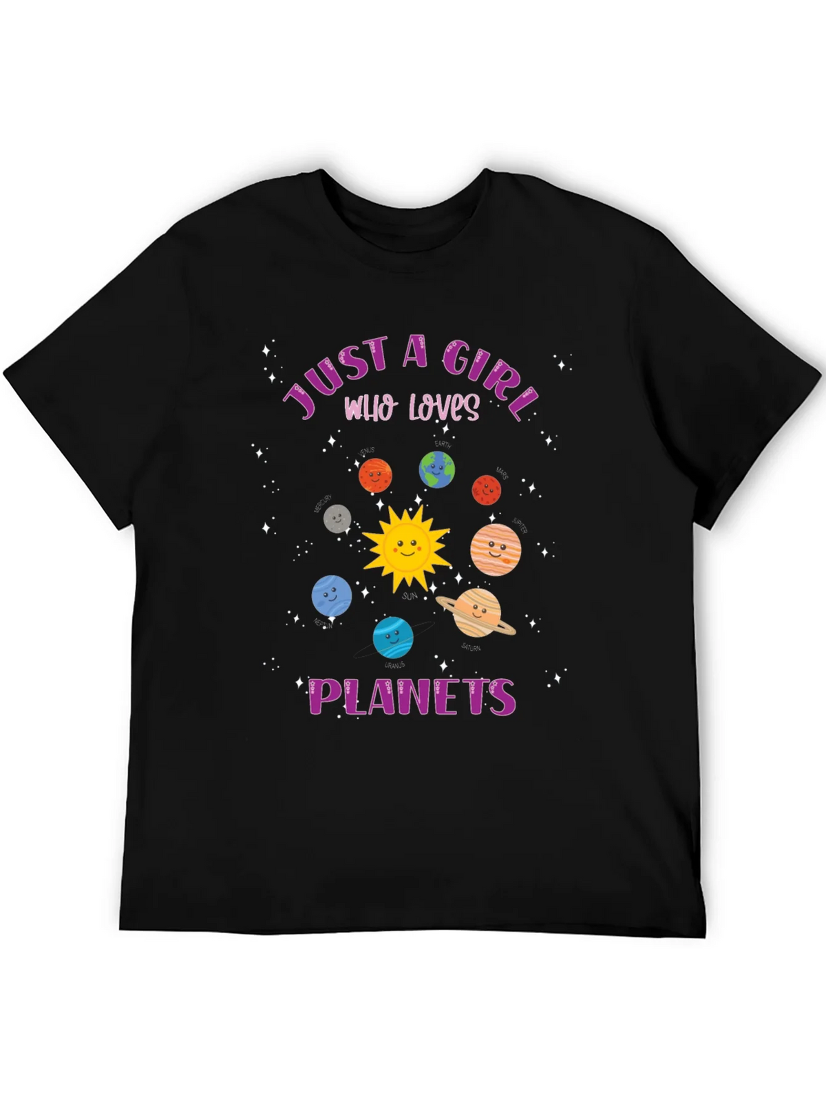 Just a Girl Who Loves Planets Graphic Tee product image 4