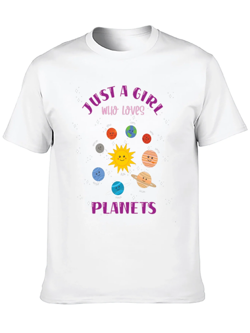 Just a Girl Who Loves Planets Graphic Tee product image 8