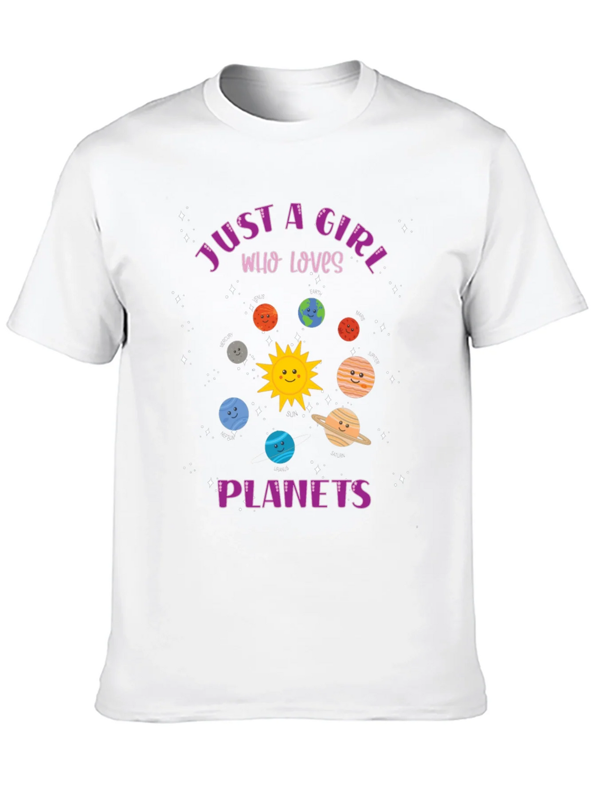 Just a Girl Who Loves Planets Graphic Tee product image 8
