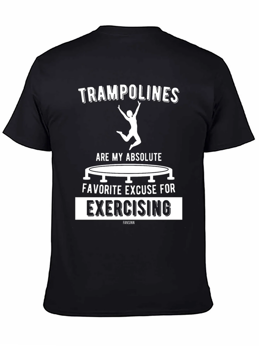 Trampoline Exercise T-Shirt Funny Graphic Tee product image 3