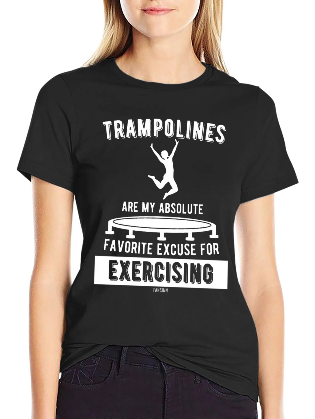 Trampoline Exercise T-Shirt Funny Graphic Tee product image 2