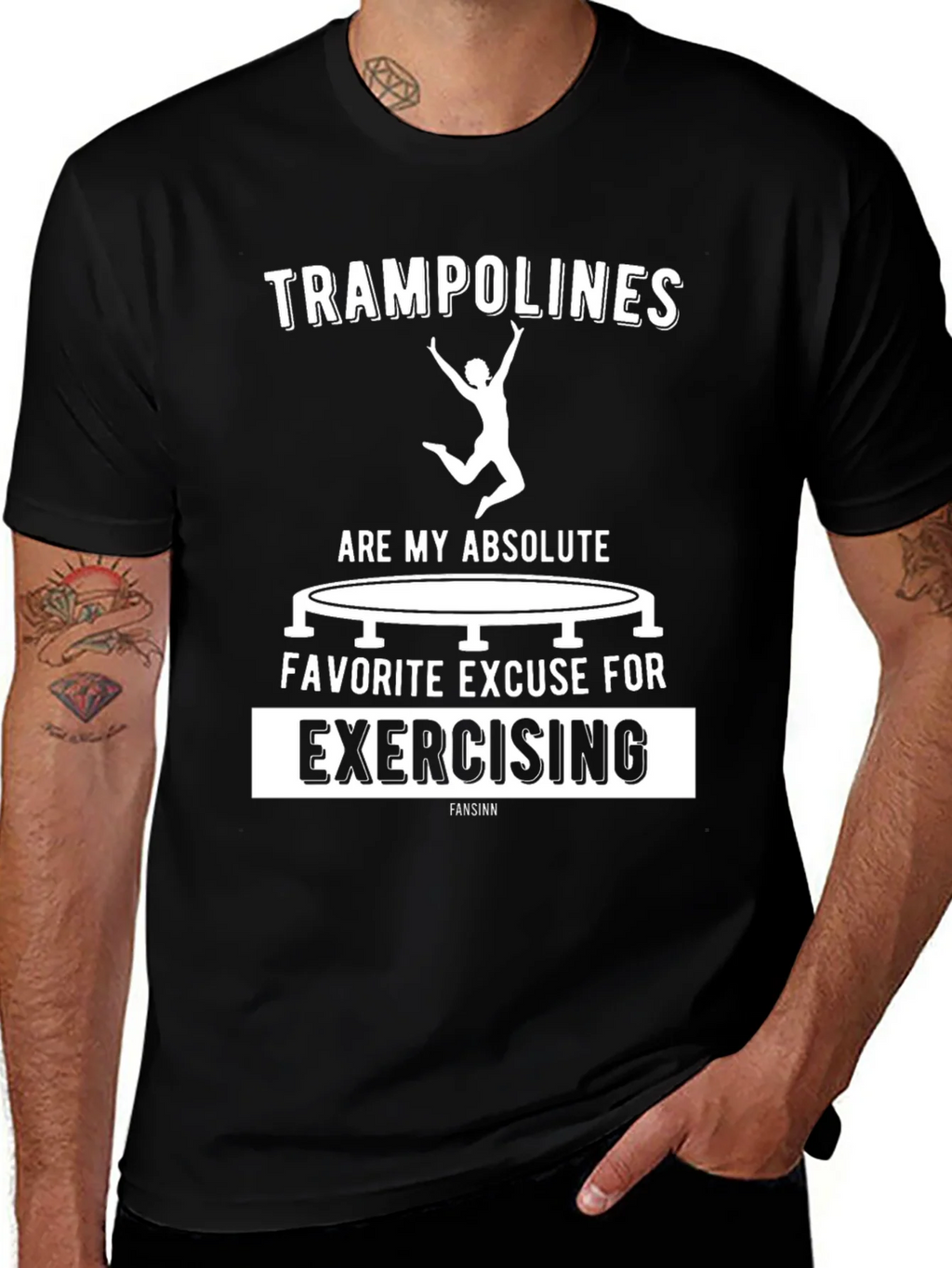 Trampoline Exercise T-Shirt Funny Graphic Tee product image 1