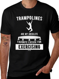 Trampoline Exercise T-Shirt Funny Graphic Tee product image 1