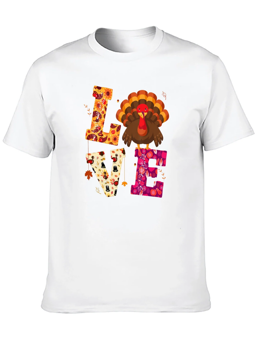 Love Turkey Thanksgiving T-Shirt product image 9