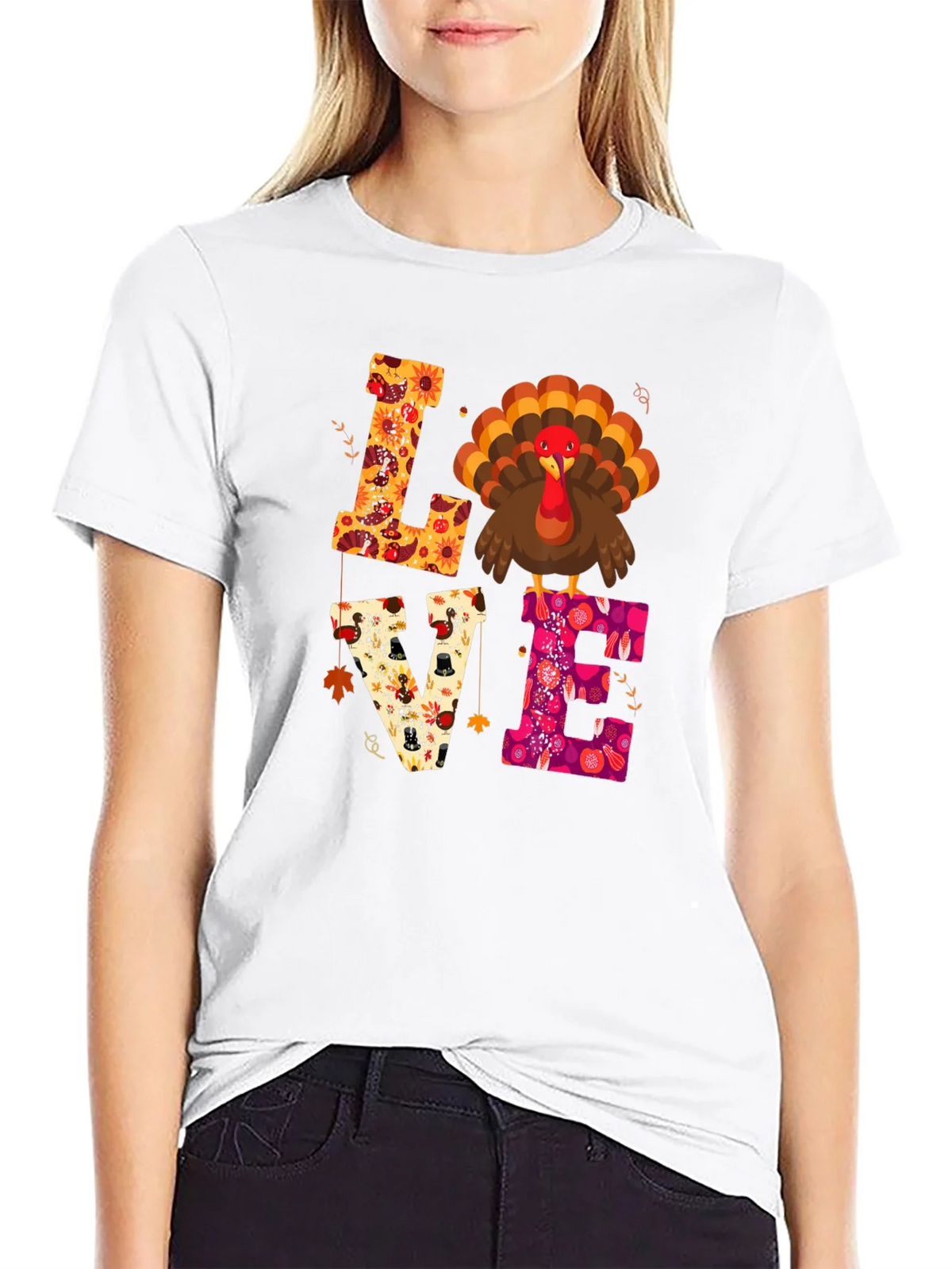 Love Turkey Thanksgiving T-Shirt product image 8