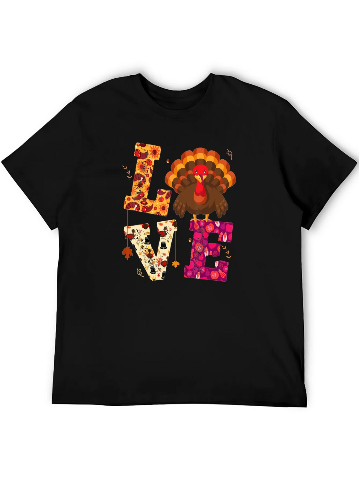 Love Turkey Thanksgiving T-Shirt product image 5