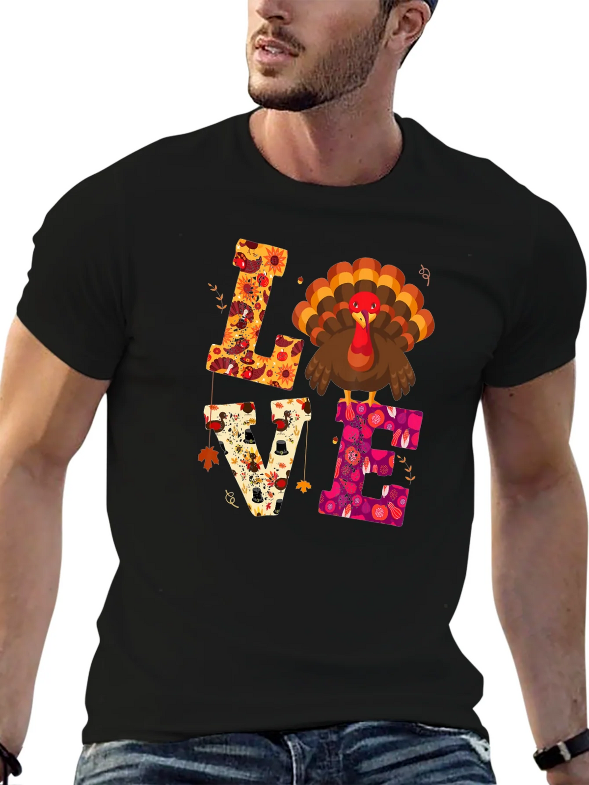 Love Turkey Thanksgiving T-Shirt product image 6