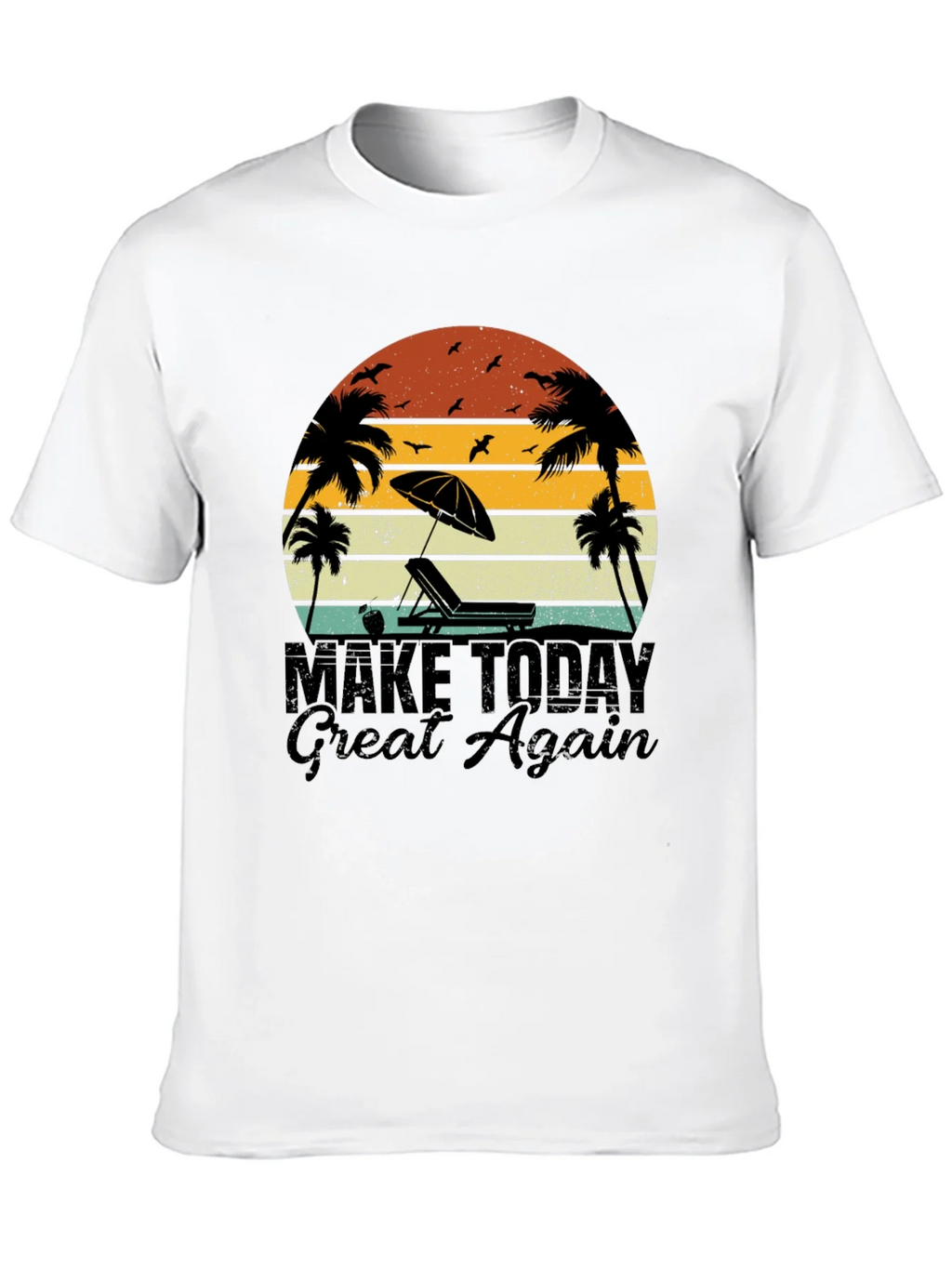Retro Beach T-Shirt - Make Today Great Again product image 1