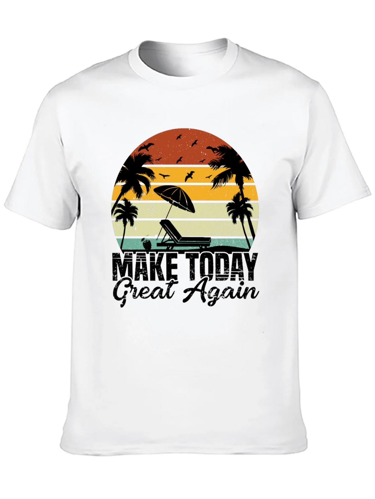 Retro Beach T-Shirt - Make Today Great Again product image 1