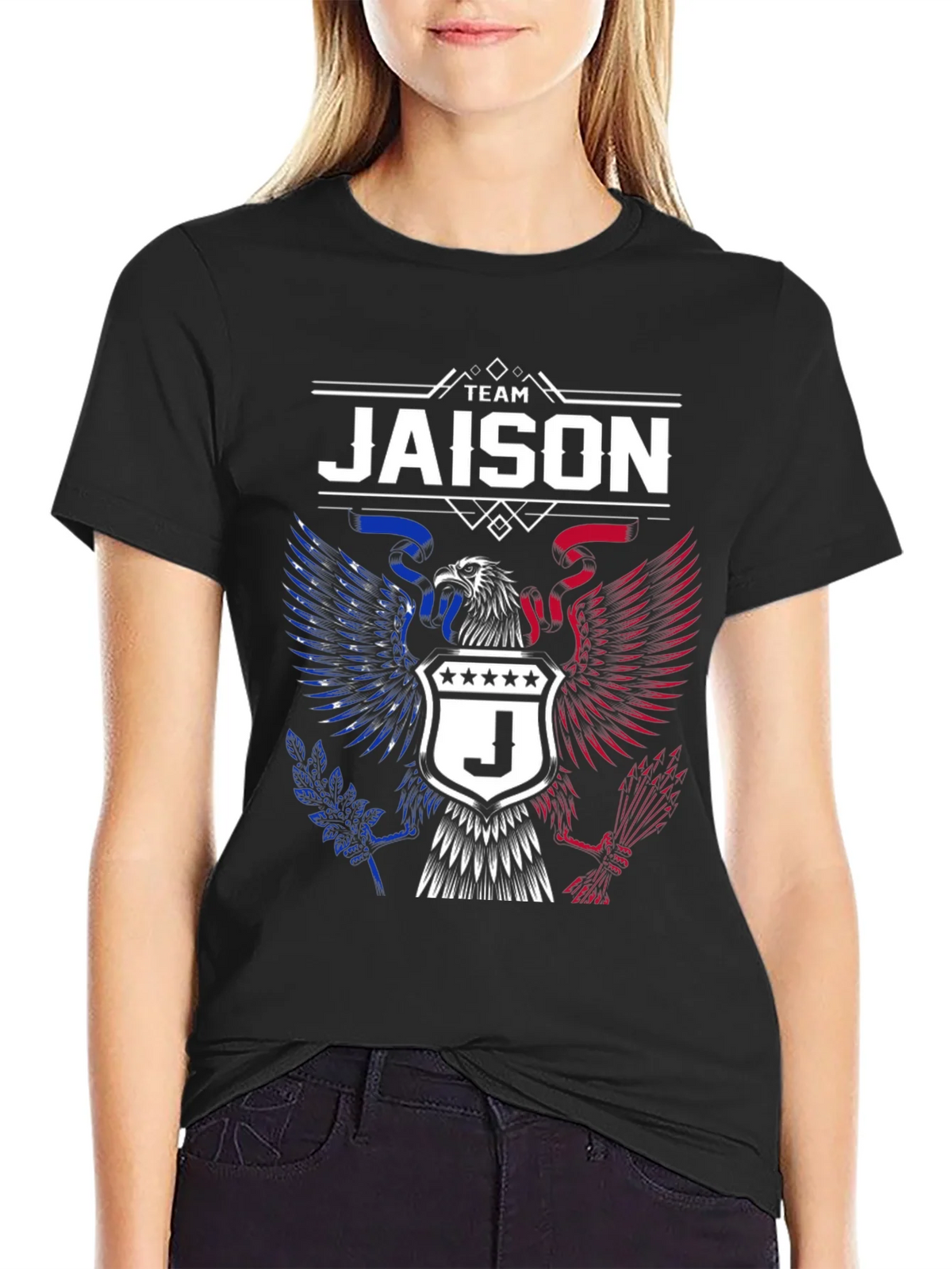 Team Jaison Eagle Crest Graphic T-Shirt product image 2