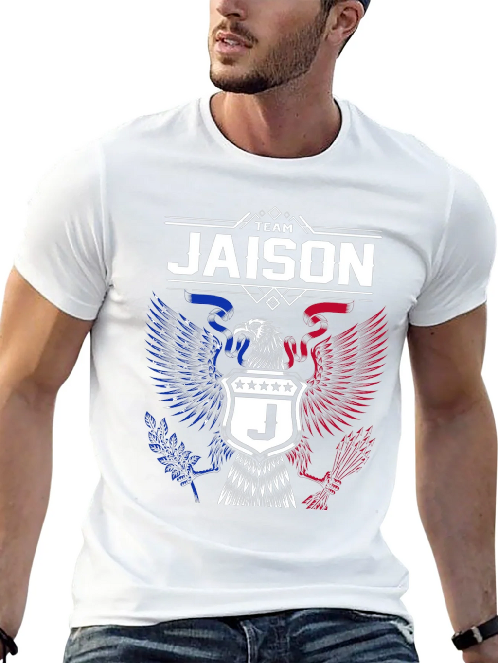 Team Jaison Eagle Crest Graphic T-Shirt product image 12