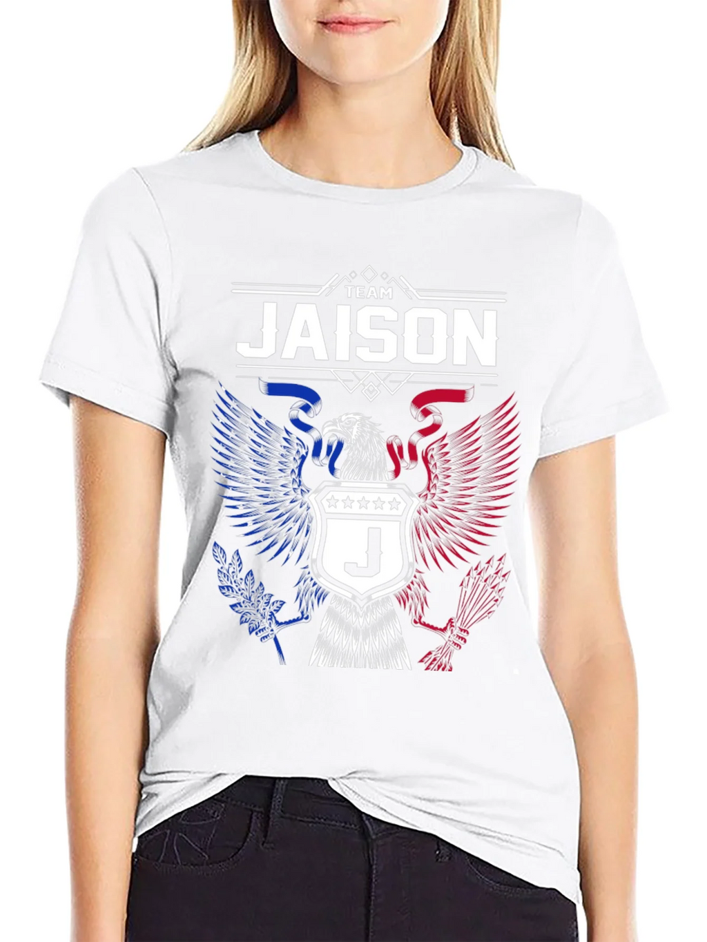 Team Jaison Eagle Crest Graphic T-Shirt product image 8
