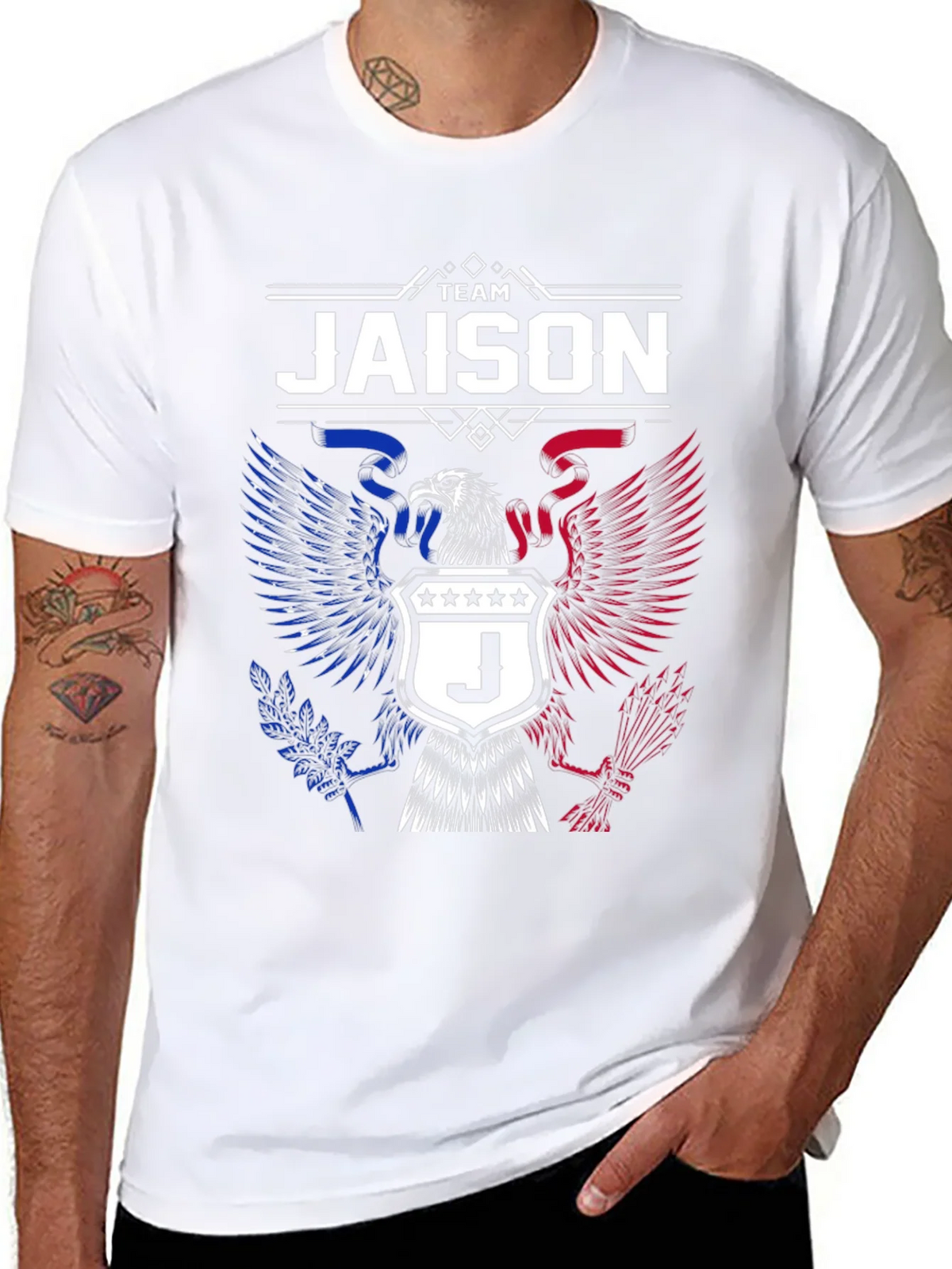 Team Jaison Eagle Crest Graphic T-Shirt product image 7