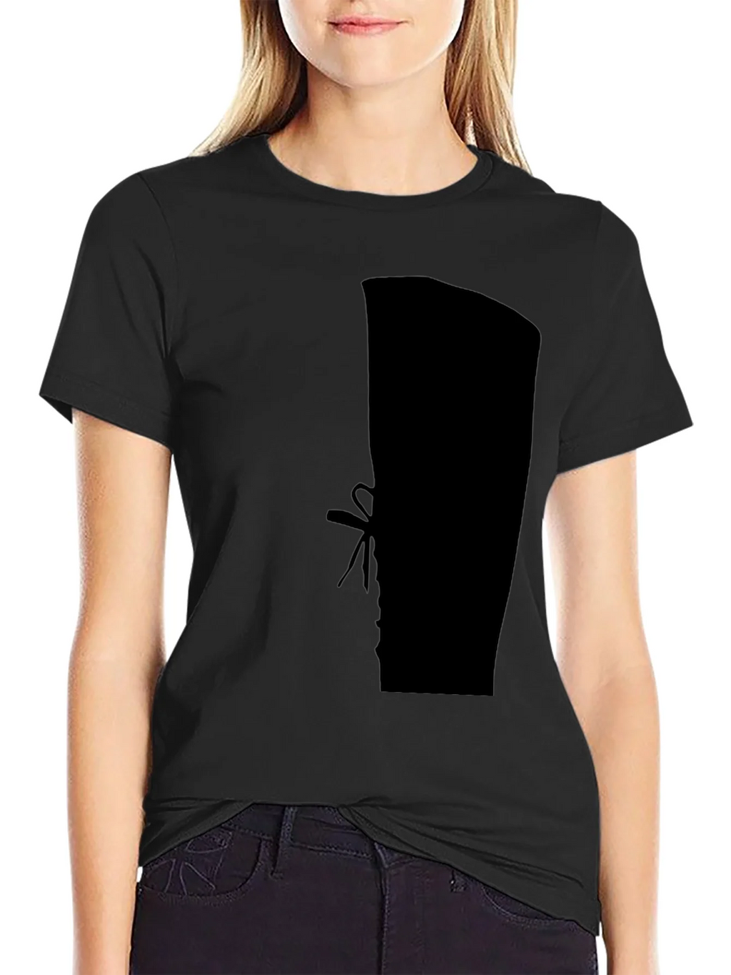 Silhouette Boot Print Black T-Shirt product image 1