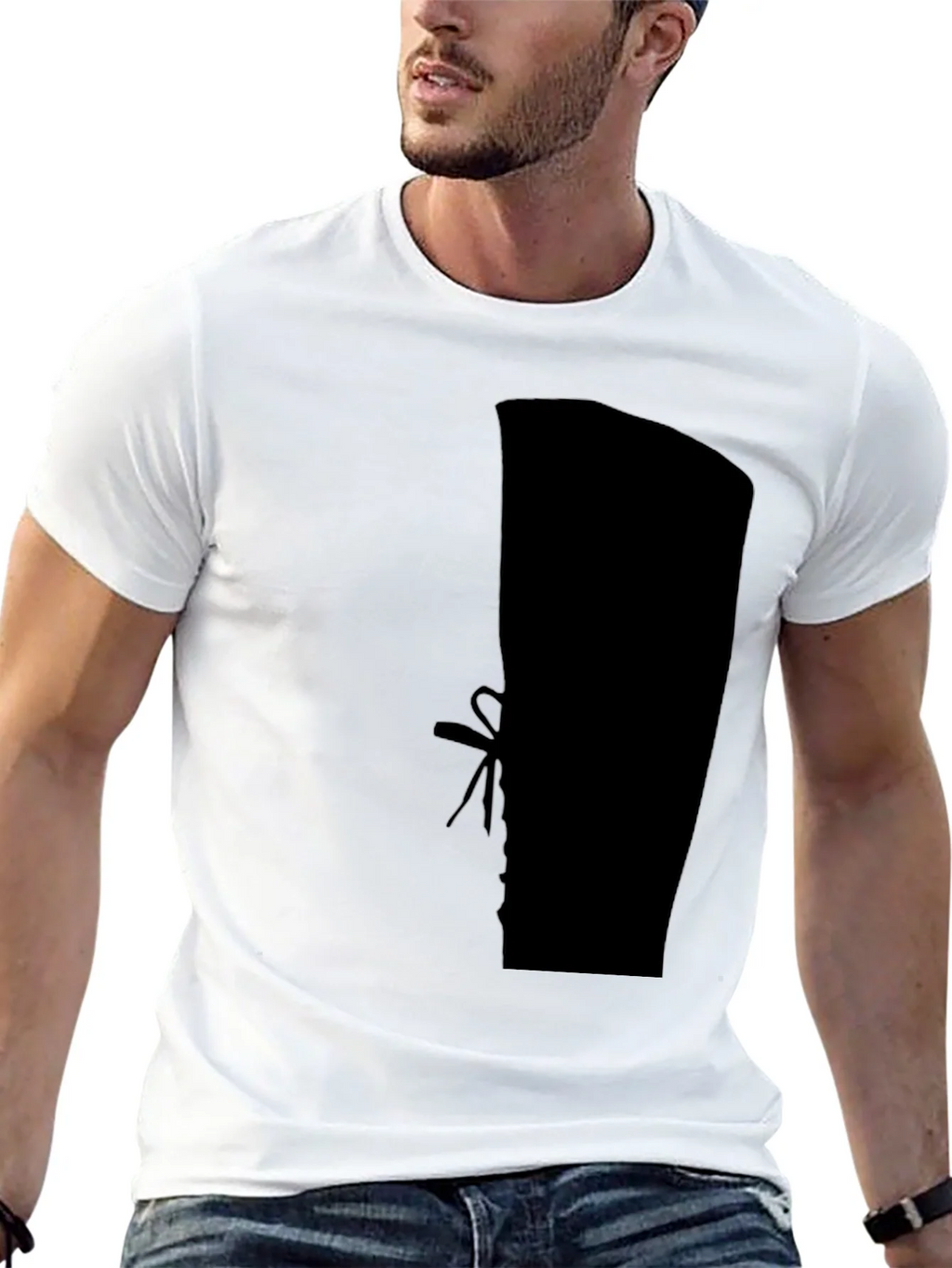 Silhouette Boot Print Black T-Shirt product image 9