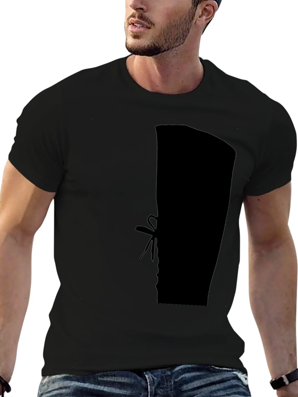 Silhouette Boot Print Black T-Shirt product image 4