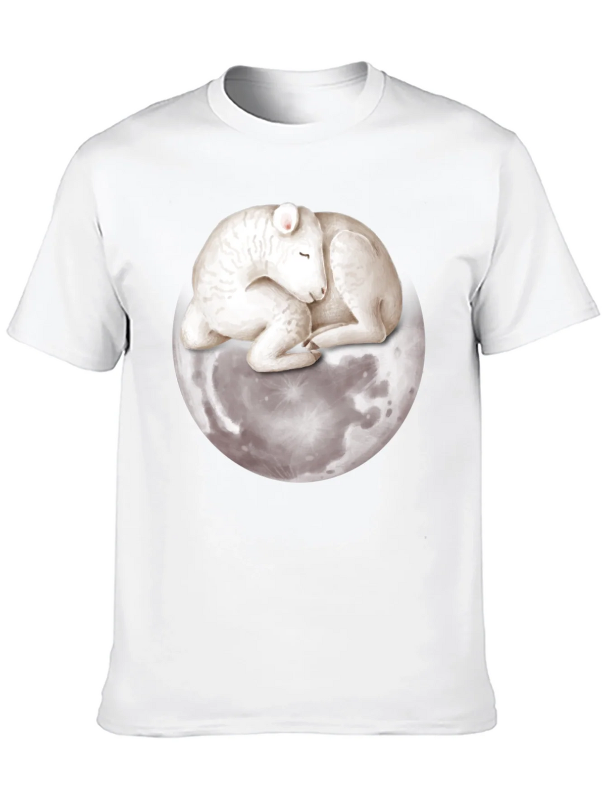 Lamb on Moon Graphic Tee - Unique Design product image 9