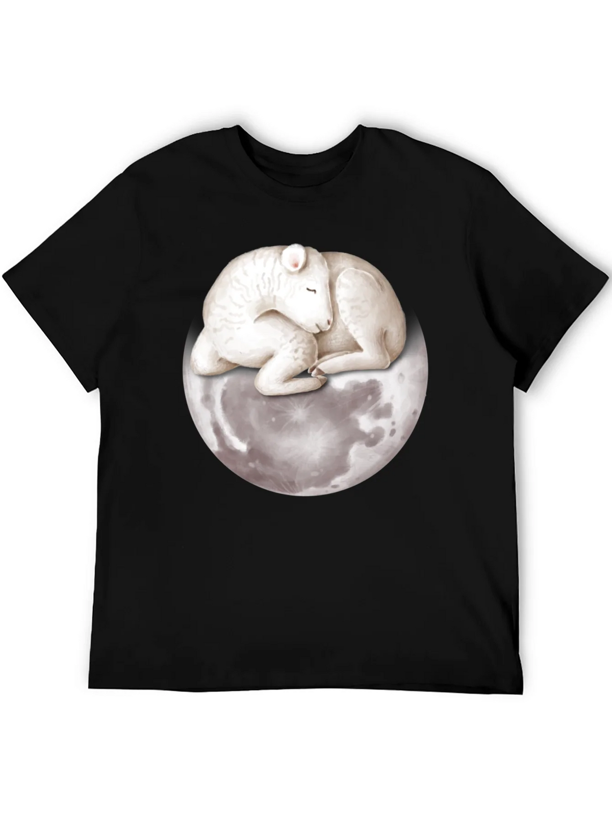 Lamb on Moon Graphic Tee - Unique Design product image 5