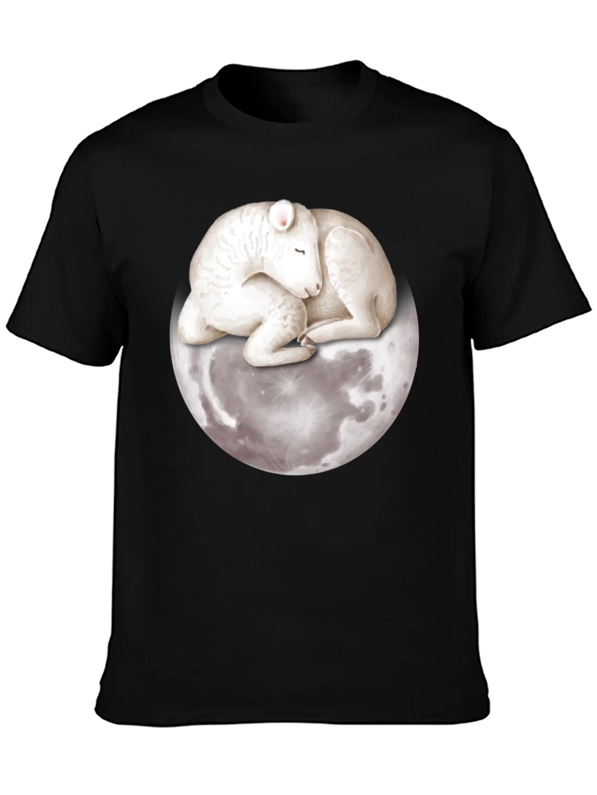 Lamb on Moon Graphic Tee - Unique Design product image 3